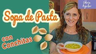  Receta de Sopa de conchas doria con papa CRIOLLA | Curso de Cocina completo