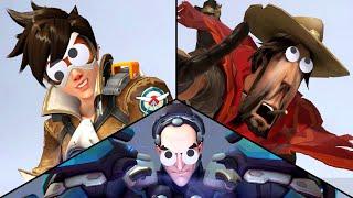 Overwatch - ALL GOOGLY EYES HIGHLIGHT INTROS! (April Fools’ 2020)