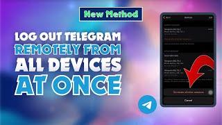 How to Log Out Telegram Remotely from All Devices At Once  |  Skill Wave