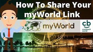 How to invite to myWorld using your cashback world link in lyconet