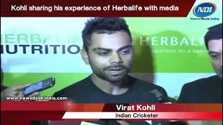 Virat kohli Talking about Herbalife Nutrition Products