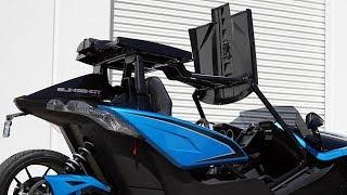 Slinglines "Flip Top" Modular Roof System for the Polaris Slingshot