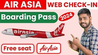 Airasia web check in || Airasia boarding pass online || airasia boarding pass