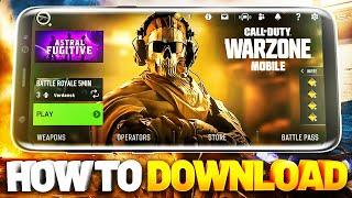 How To DOWNLOAD and PLAY Warzone Mobile! (iOS/Android)