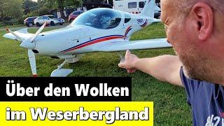 Rundflug über Eschershausen - Homburg - Stadtoldendorf - Ebersnackenturm