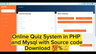 Online Quiz System in PHP and Mysql with Source Code