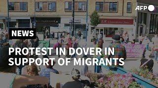 Protest in Dover in support of migrants | AFP