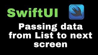 How to pass data from List to next screen in SwiftUI