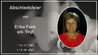 Abschiedsfeier von Erika Funk geb. Vogt