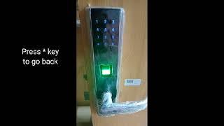 Add user and fingerprints on zkteco tl400b biometric lock