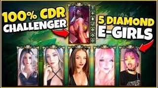1 Challenger vs. 5 E-Girls with 100% CDR (1v5)
