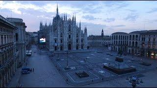Milano, Italy - Ghost Town Filmed From Above