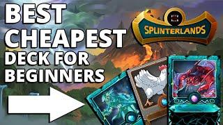 BEST CHEAPEST WATER DECK for BEGINNERS in SPLINTERLANDS