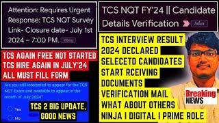 TCS July Phase Again Free NQT Started Must Apply | TCS NQT Interview Results Out Selection BGC Mail