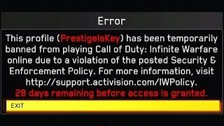 I'm BANNED from Infinite Warfare for 30 Days