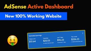 New AdSense Active Dashboard Website (May 2024)100% Working