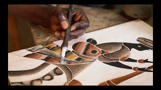 SAND PAINTING - Island of Gorée, Senegal