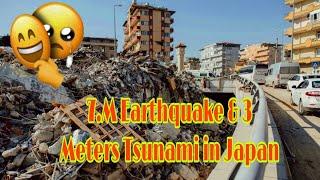 7.M Earthquake & 3 Meters Tsunami in Japan, Buildings Collapse, Power Outage in Ishikawa