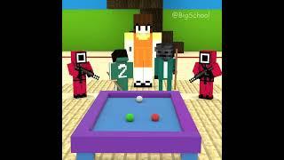 When Hacker v.s Herobrine Plays Squid Game Three-cushion Billiards |  Minecraft