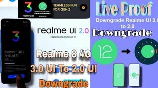 Realme 8 4g Downgrade | rollback realme ui 3.0 to realme ui 2.0 11 Version | Old Package Install