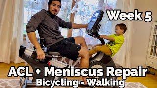 ACL + Meniscus Stitches - 5-Weeks: Biking and Walking!