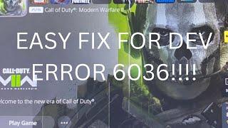 How To Fix Dev Error 6036 For Call Of Duty Modern Warfare 2 (FAST / EASY!!!)