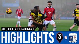 Match Highlights: Salford City 3-0 Barrow AFC