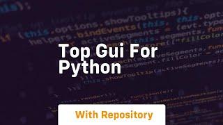 top gui for python