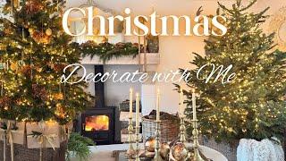 Natural Christmas Decorate with MeREAL Christmas Trees ~ Mantel & Coffee Table Decorating Ideas