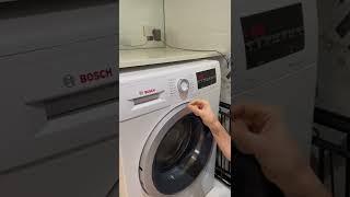 How to use the Bosch Front Load Washing Machine