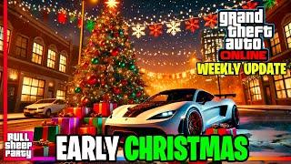 CHRISTMAS HAS STARTED IN GTA ONLINE  WEEKLY UPDATE -  Discounts, Bonuses, Free Cars, Rewards & Sale