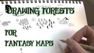 Drawing Forests - 7 Styles for Maps