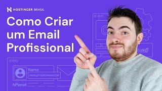 Como Criar um Email Profissional  (2024) Hostinger Brasil