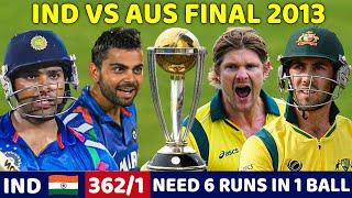 INDIA VS AUSTRALIA ODI MATCH 2013 | FULL MATCH HIGHLIGHTS | MOST THRILLING MATCH EVER