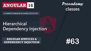 #63 Hierarchical Dependency Injection | Services & Dependency Injection | A Complete Angular Course
