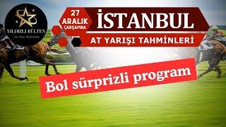 27 Aralık 2023 Çarşamba İstanbul At Yarışı Tahminleri