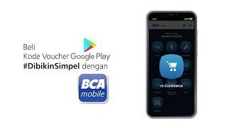 Tutorial BCA mobile | #DibikinSimpel Beli Kode Voucher Google Play