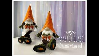 Scandinavian gnome carrot Easter. DIY HandMade