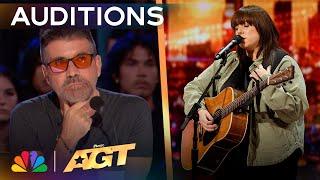 Stephanie Rainey Performs An Emotional Original, "Please Don't Go" | Auditions | AGT 2024