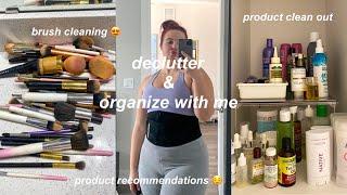 DECLUTTER MOTIVATION!!! bathroom clean & organization, product clean out & recommendations ️