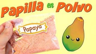 Cómo hacer Papilla de Papaya falsa para Muñecas •Comida de Juguete • Colegio de Juguetes