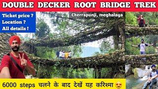 Double decker living root bridge cherrapunji full information Double decker bridge in meghalaya trek