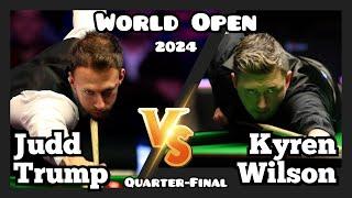 Judd Trump vs Kyren Wilson - World Open Snooker 2024 - Quarter-Final Live (Full Match)