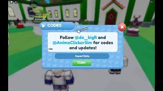 Roblox Anime Clicker Simulator All Codes !!!