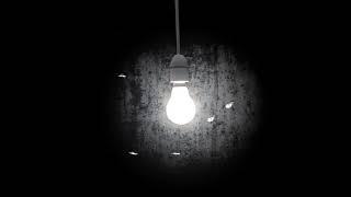 Лампочка в темноте, крутой фон для видео