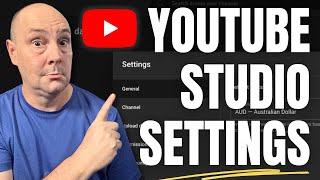 KNOW Your Channel Settings - YouTube Studio Dashboard Series