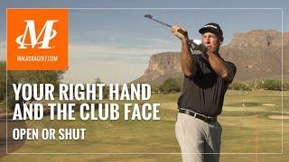 Malaska Golf // Your Right Hand & Controlling the Club Face - No More Pull Hooks