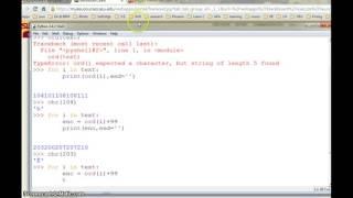 ord and chr functions in python