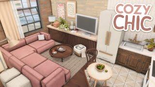 Cozy Chic Apartment // The Sims 4 Speed Build: Apartment Renovation [CC]