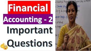 Financial Accounting 2 - B.Com II Sem Important Questions